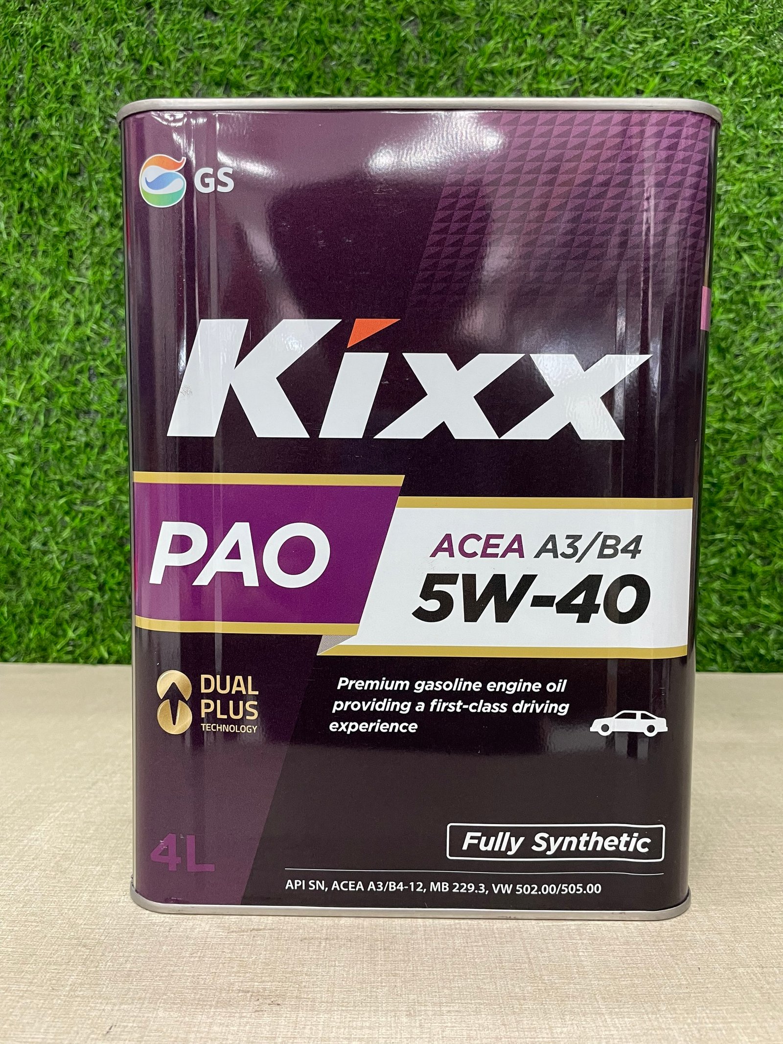Dầu nhớt động cơ cao cấp Kixx PAO 5W-40 API SN; ACEA A3/B4